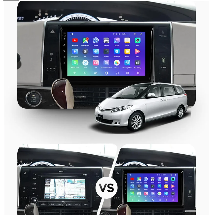 PX6 Android 10.0 128G Car GPS Navigation For Toyota Previa XR50 2006-2019 Auto Radio Stereo Multimedia DVD Player Head Unit DSP