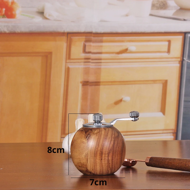 Salt and Pepper Mills, Solid Wood Pepper Grinders With Adjustable Coarseness by Ceramic Rotor, Kitchen Cooking Tools