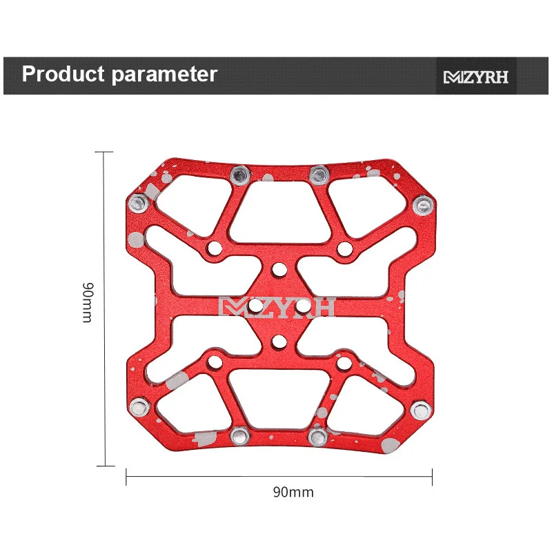 Bike Clipless Pedals Aluminum Alloy Universal Compatible Bicycle Clipless Pedal Platform Adapters for SPD KEO Road MTB Bike