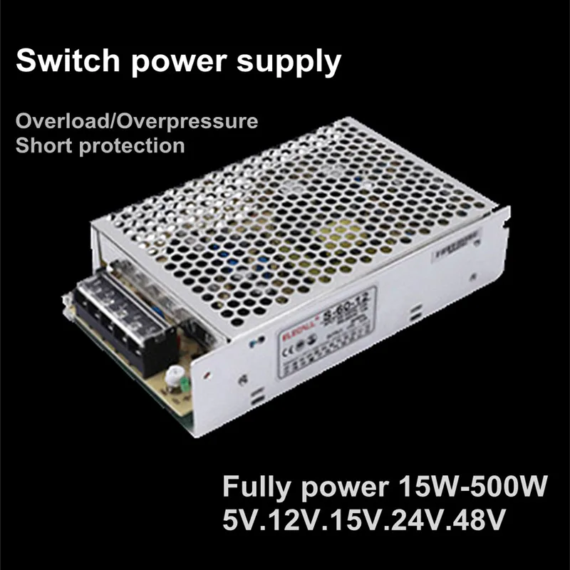 S-60-24 60W,24V 15V 12V 5V single output 24vdc power adapter meanwell power supply voltage