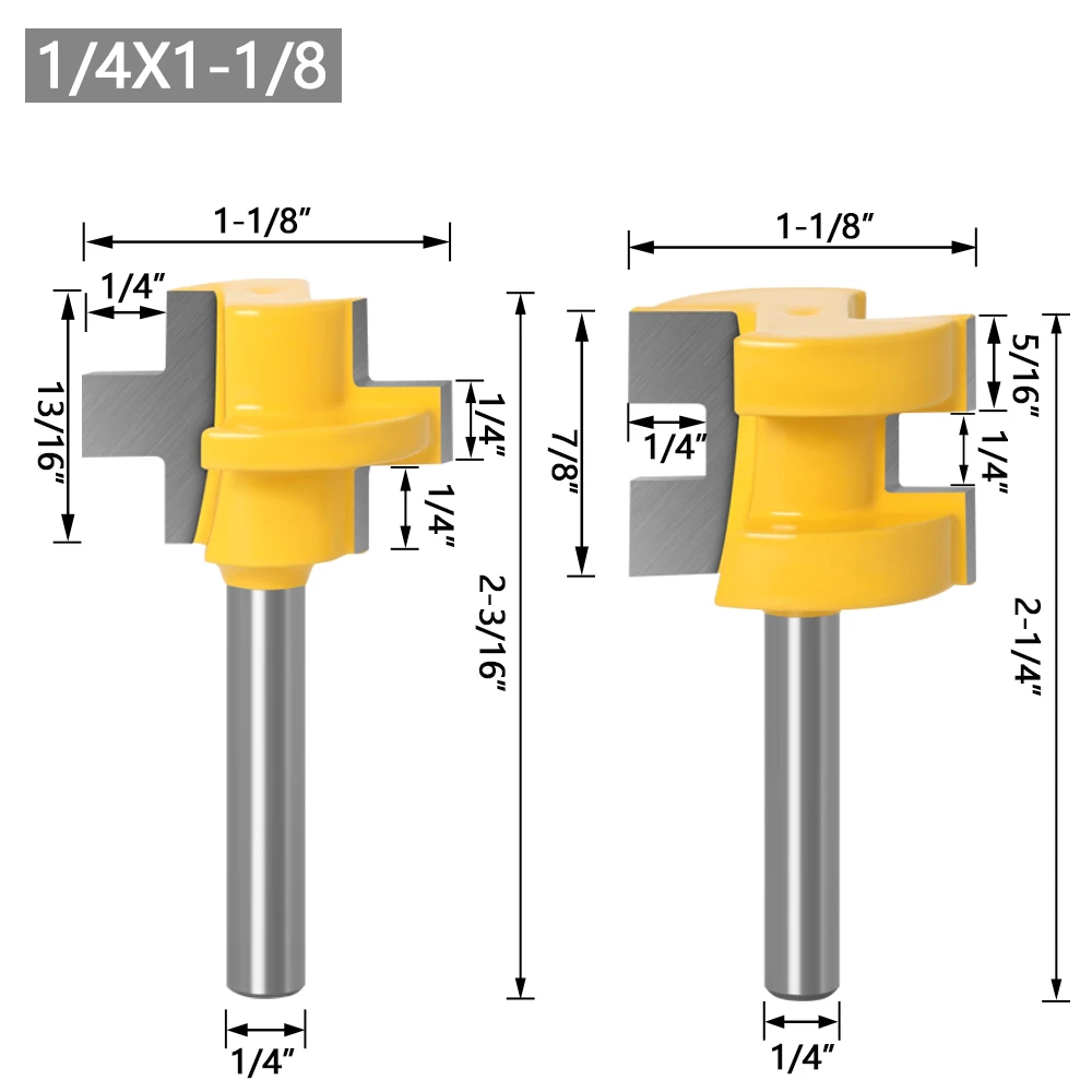 Imagem -02 - Mini Tongue And Groove Router Bit Grupo Tenon Cutter Ferramentas para Trabalhar Madeira mm mm Shank Line Knife Pcs