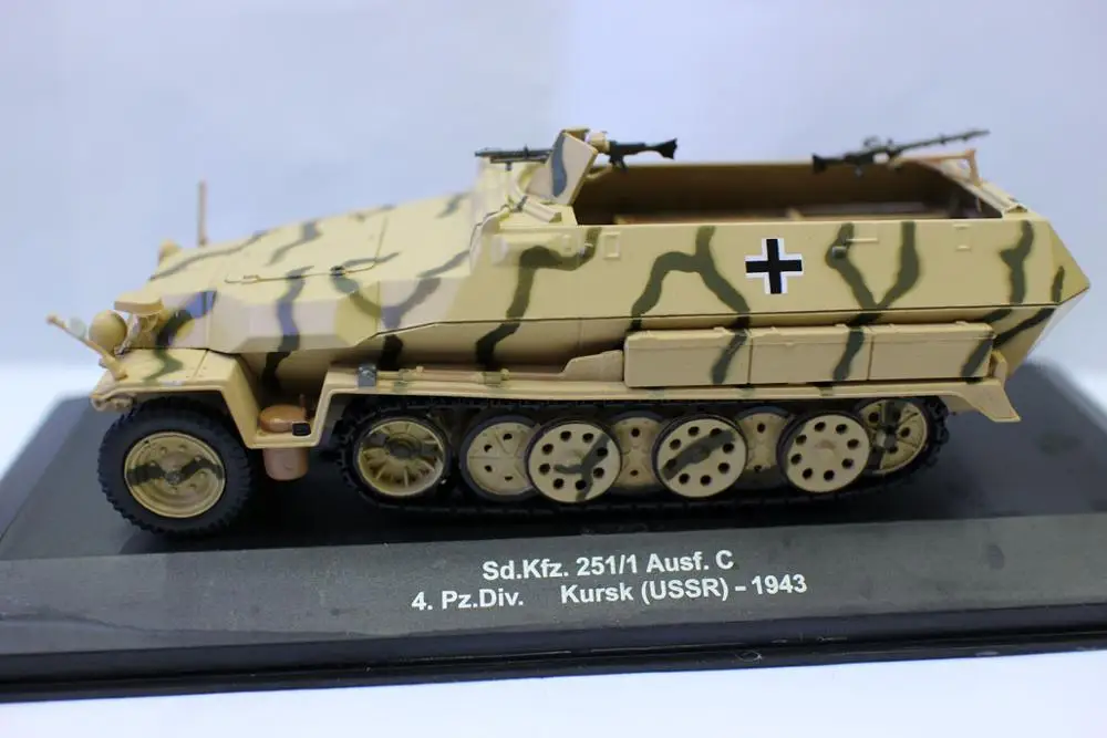 New Altaya 1/43 Scale Sd. kfz. 251/1 Ausf. c 4.pz div kursk 1943 Tank Military Truck Diecast Model for collection