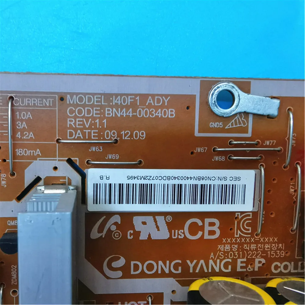 Power Supply Board BN44-00340A = BN44-00340B I40F1-ASM ADY Für LE40C580J1K LE40C530F1WXXC LE40C750R2K LN40C530F1F LN40C630K1F TV
