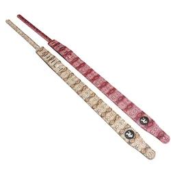 Electric Guitar Strap Snake Skin Pattern Leather Pink Acoustic Bass Straps Belt