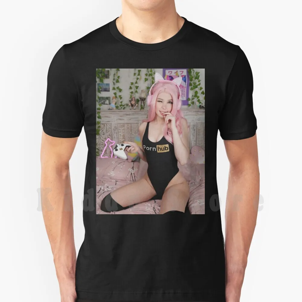Belle Delphine Onlyfans T Shirt Print For Men Cotton New Cool Tee Belle Delphine Gamer Girl Belle Belle Delphine Meme Delphine