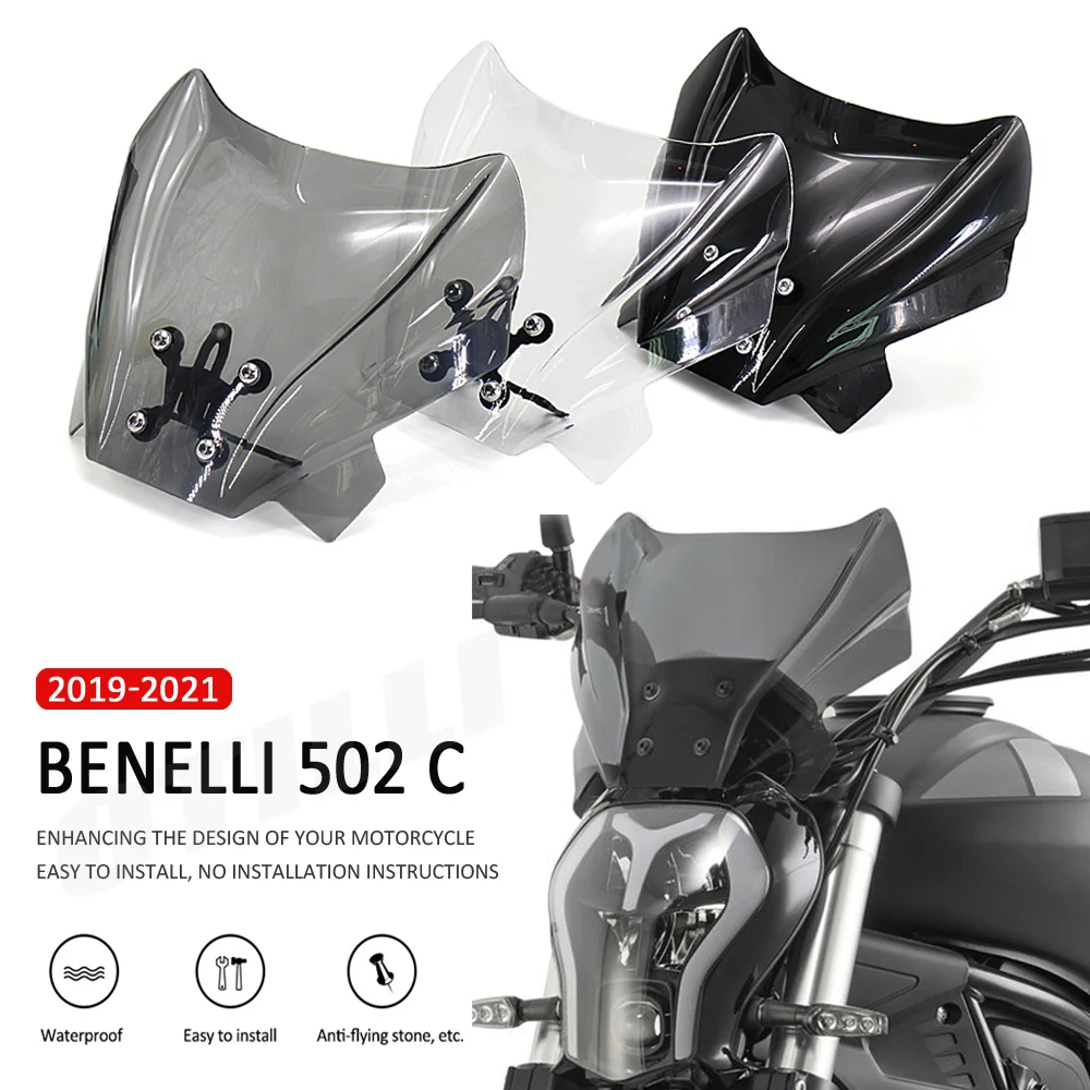 

Wind Shield Deflectore 2019-2021 2020 For Benelli 502C 502 C New Motorcycle Parts Windshield Windscreen