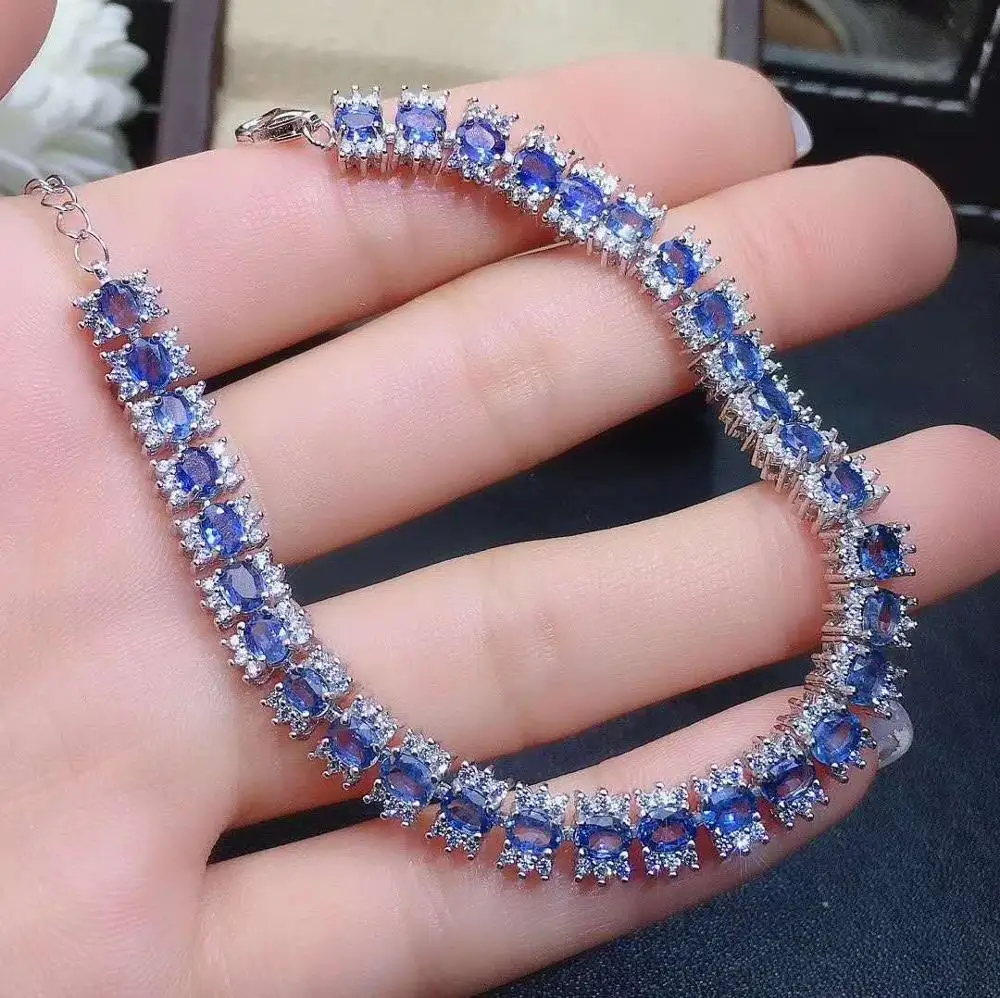 

100% Natural And Real Sapphire Bangle Free shipping Real natural sapphire Bangle