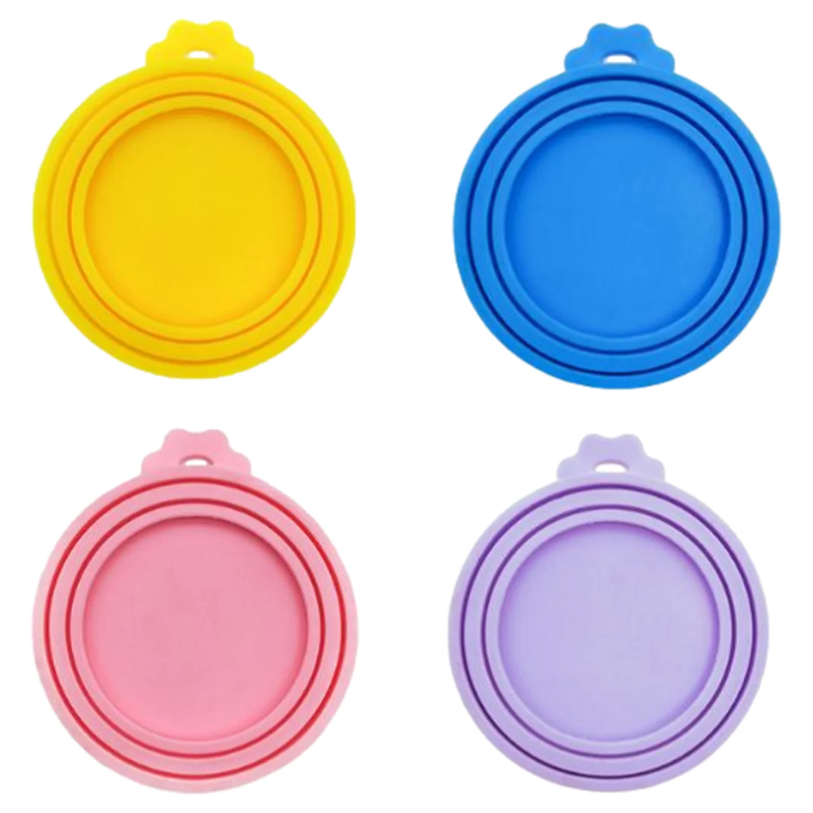 Silicone Canned Lid Sealed Feeders Food Can Lid For Dog Cat Storage Top Cap Reusable Cover Lid Fresh-keeping Lids Pet Supplies