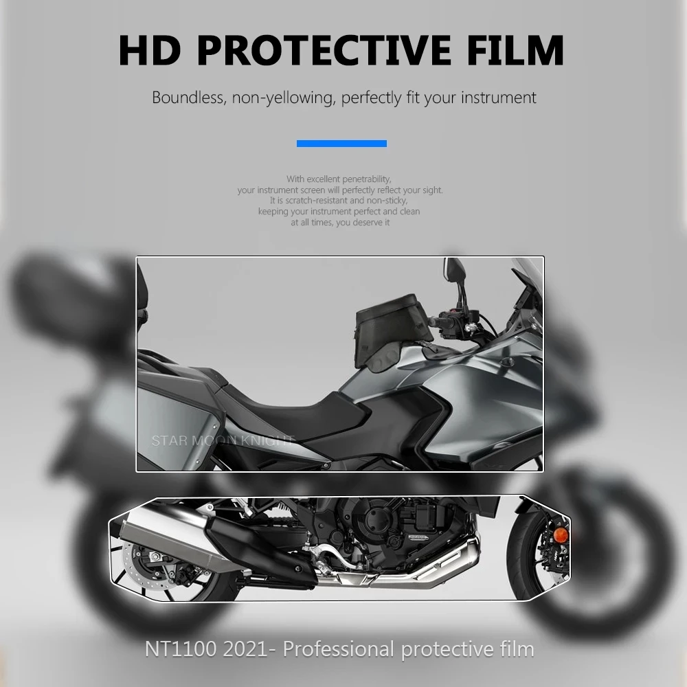 Motorcycle Accessories HD Instrument Film Scratch Cluster Screen Dashboard Protection For HONDA NT 1100 NT1100 2021 2022