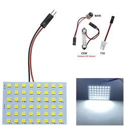 48 SMD Warm white Panel led car T10 BA9S Festoon Dome Interior Lamp lights for w5w c5w t4w led bulbs Auto Lamp 12V
