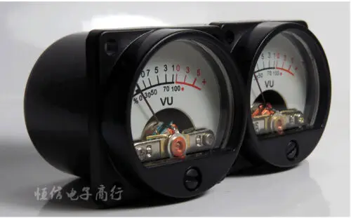 2pcs/lot Panel VU Meter Warm Back Light Recording&Audio Level Amp