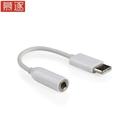 2PCS Typ-C zu 3,5mm Kopfhörer kabel Adapter usb 3.1 typ C USB-C MÄNNLICHEN zu 3,5 aux AUDIO weibliche jack für 6 Mi6 Letv 2