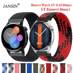 Braided Solo Loop For Huawei Watch GT 3 GT3 42mm 46mm Strap Watchband Elastic Bracelet For Huawei Watch GT Runner Correa Strap