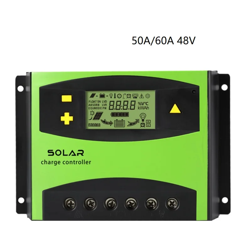 48V Solar charger Controller 40A-60A Efficient Smart  PWM LCD Display High Quality CE ROSH