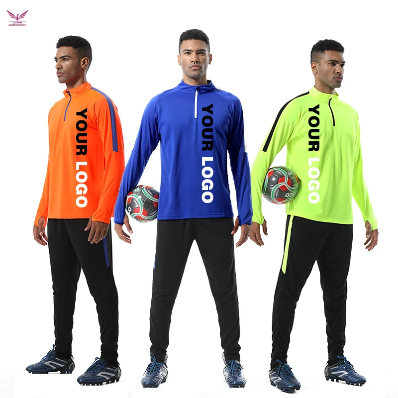 custom logo Soccer jersey men football uniform customization Kids Soccer set suit Youth Children Sets football sports suit