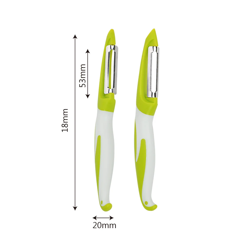 Pelapatate in acciaio inossidabile Zester Affettatrice per verdure Pelapatate Coltello Gadget Carota Patate Frutta Tritari Grattugia Rasoio Taglierina affilata