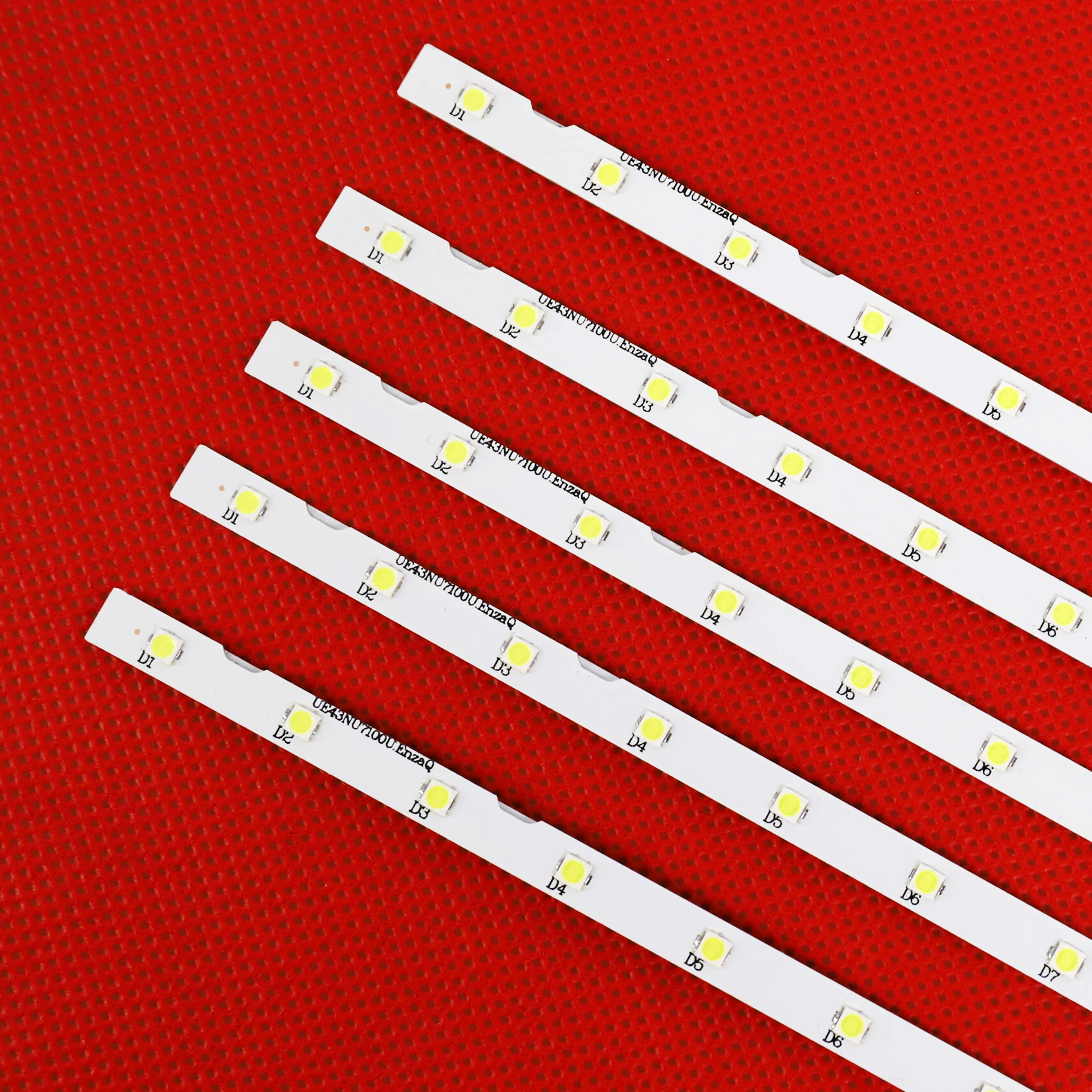 (New Kit) 50 PCS 28LED LED Backlight Strip For Samsung UE43NU7100U AOT_43_NU7100F UE43NU7120U UE43NU7170U BN96-45954A UE43NU7100