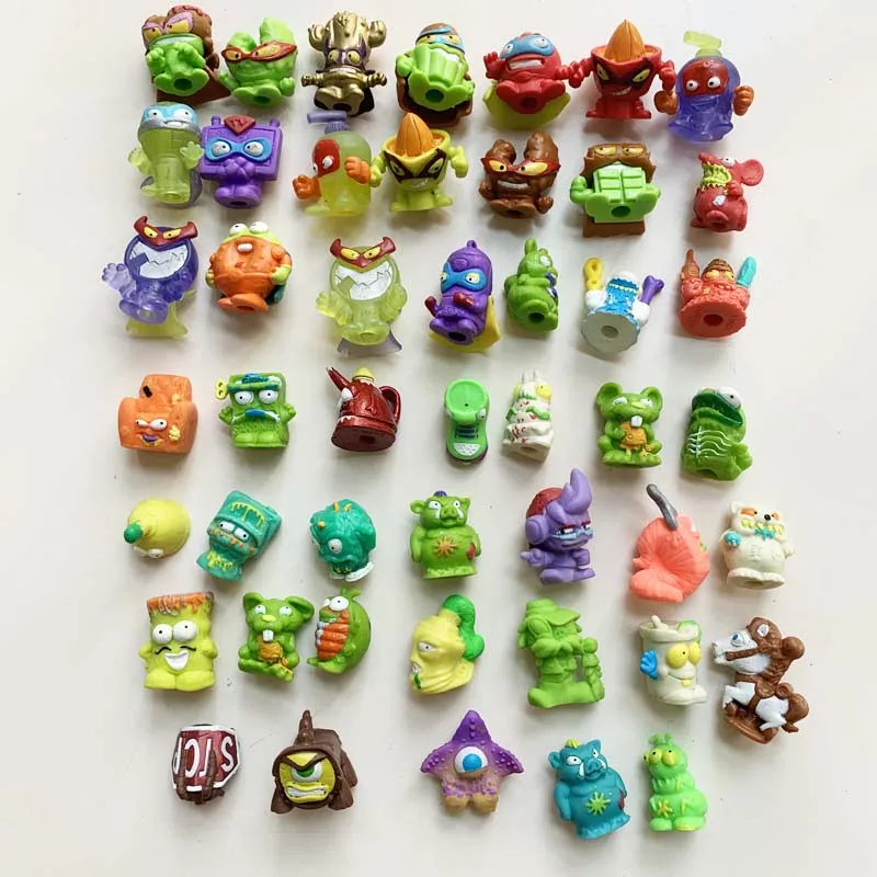 

20/30pcs Rubber Super Zings Zomlings Trash Action Figures for Kid Kazoom SuperZings Garbage Doll Model for Children Playing Gift