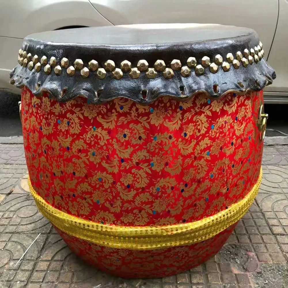 Hot sell Lion dance drum lion drum top layer buffalo drum gong drum Foshan dance lion drum adult dragon boat drum/ XING SHI GU