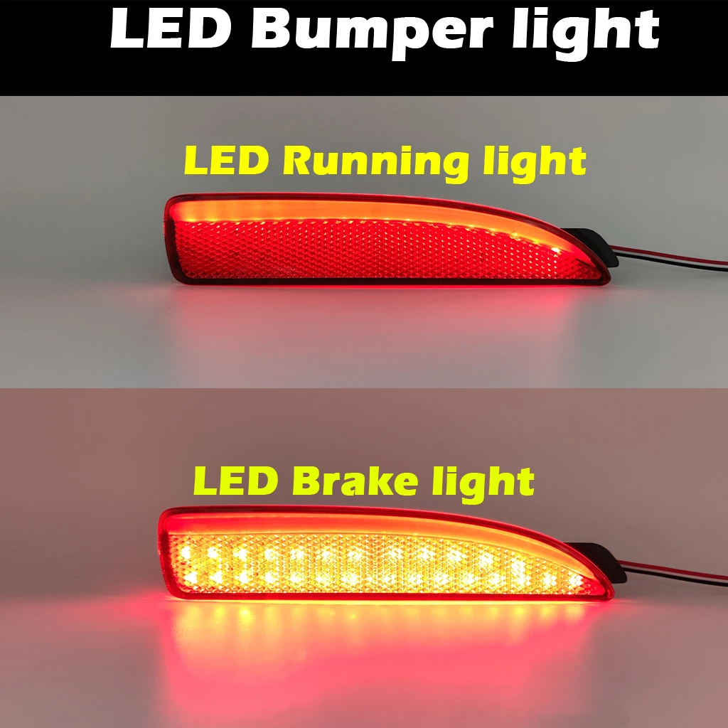 

2Pcs LED Rear Bumper Reflector Lamp For Mazda 6 ATENZA Mazda 2 Mazda 3 Mazda 5 LED Brake Stop Light Driving light