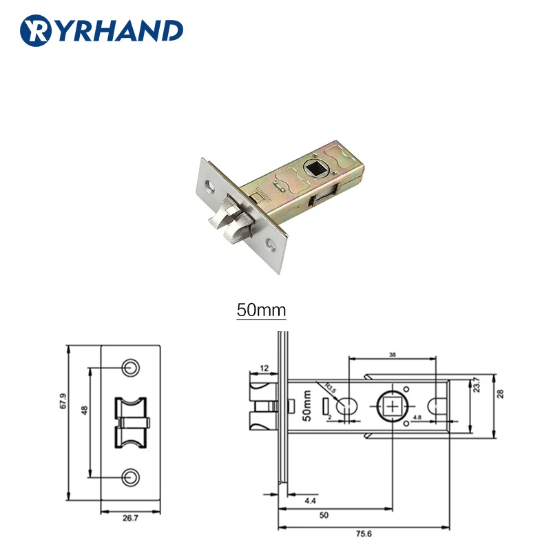 50MM 60MM 70MM LENGTH SINGLE LATCH LOCKBODY FOR PASSAGE LOCK