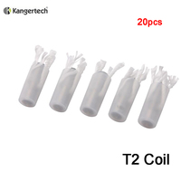 20pcs/lot Original Kanger T2 Coil 1.8 2.2 2.5ohm For Kanger T2 Atomizer Kangertech Coil t2 E Cigarette Coil