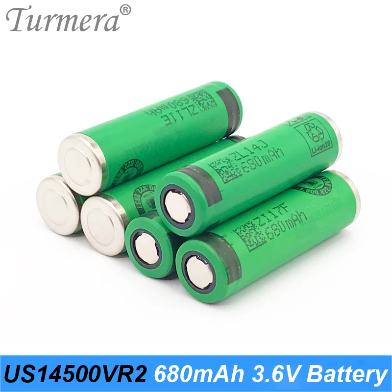 US14500VR2 AA Battery 14500 Battery Flashlight 680mAh Size for Sony Electronic Toothbrush for Turmera 14500 Battery A15