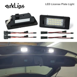 2Pcs No Error LED Number License Plate Lights Lamps For Skoda Fabia MK2 MK3 Octavia Kodiaq Rapid Yeti 5L Superb B6 Accessories
