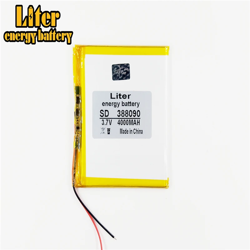 388090 3.7V 4000 mah Lithium Tablet polymer battery with Protection Board For 7 inch Tablet PC