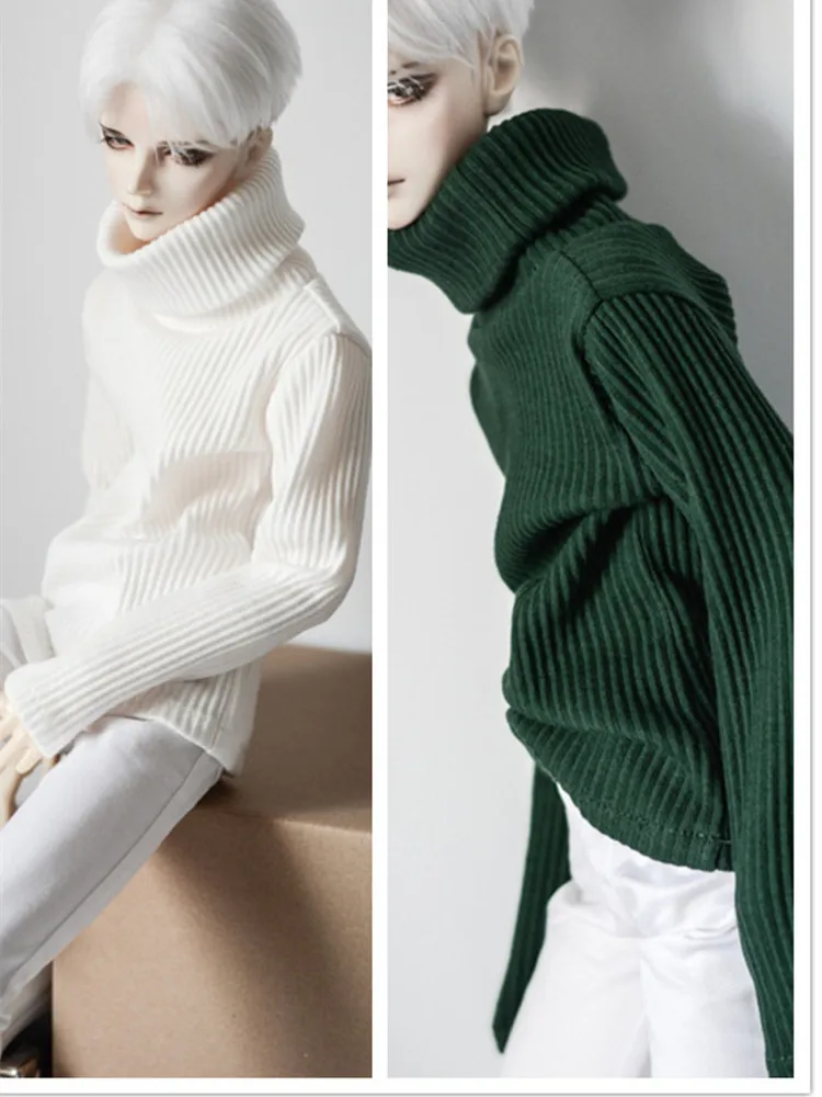 Casual Warm Turtleneck Sweater for BJD 1/6 1/4 MSD 1/3 SD13 SD17 Uncle Doll Clothes CMB112