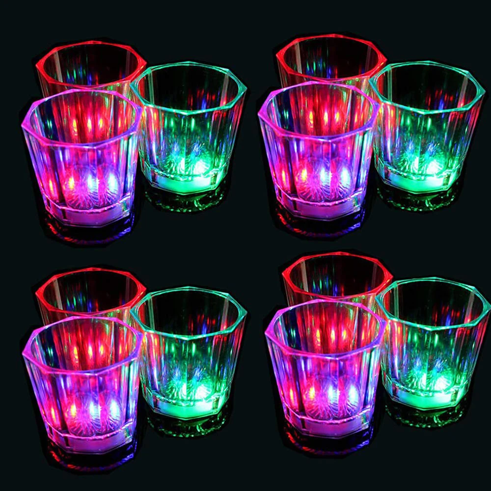 1Pcs Super Bright Mini Glow Coaster LED Bottle Light Stickers LED Drink Cup Mat Christmas Wedding Vase New Year Decoration Light