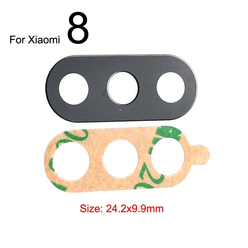 Yuxi Kamera Belakang Kaca Penutup Lensa Pengganti untuk Xia Mi Mi 8 Lite Se 6 6X 5 5X 5S Plus MAX 3 2 Mi X 2S Mi A1 Pocophone F1
