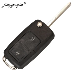 Jingyuqin 2BTN Turn Remote Car Key FOB -Auto für VW Bora Golf Polo Passat Touran Sitz Skoda 434MHz ID48 CHIP 1J0959753AG/1J0959753CT 6 Hauptverkaufsschlüsselauto Volkswagen - №5