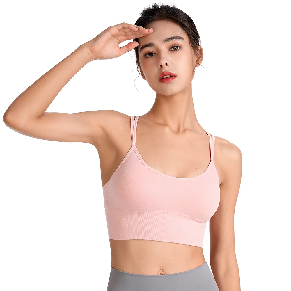 Intimo Yoga Plus Size XXL reggiseno sportivo ad alto impatto Top per Fitness donna cinturini incrociati in Nylon esecuzione di allenamento in
