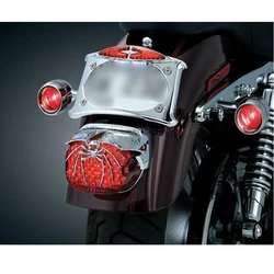 Chrome Motorcycle Light Spider Rear Tail  Cover fit for Harley Low Rider FXDL Classic FLHTC Tail lights