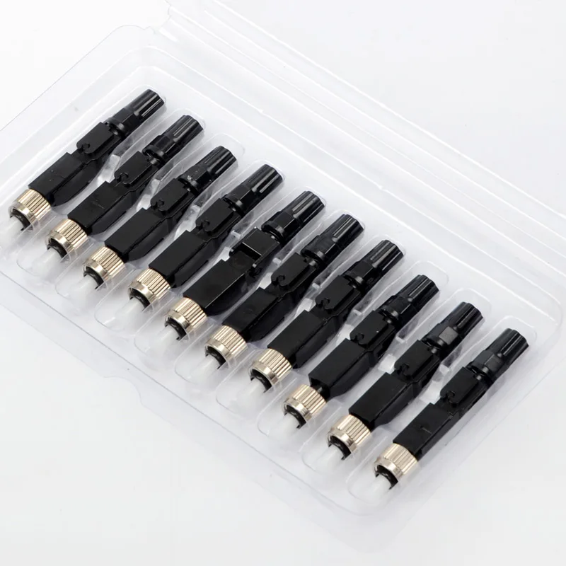 10PCS/LOT FTTH FC Fibre Opitc Quick field assembly optical Fiber fast connector PC UPC CCTV