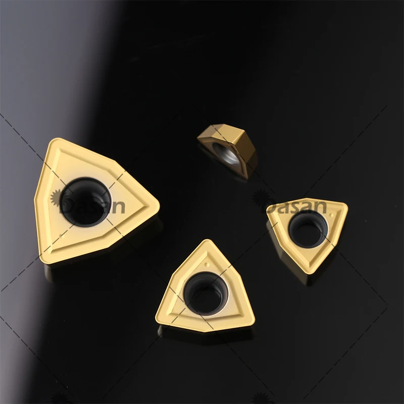 10PCS WCMX030208 WCMX040208 WCMX050308 WCMX06T308 WCMX080412 Carbide Inserts CNC Lathe Cutter for WC Type U Drill Bit Steel