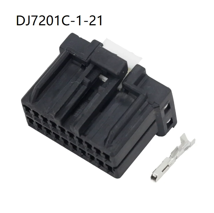 200 sets 20 Pin Black Automotive Plug Cable 175967-2 Connector Wiring Connector with Terminals DJ7201C-1-21