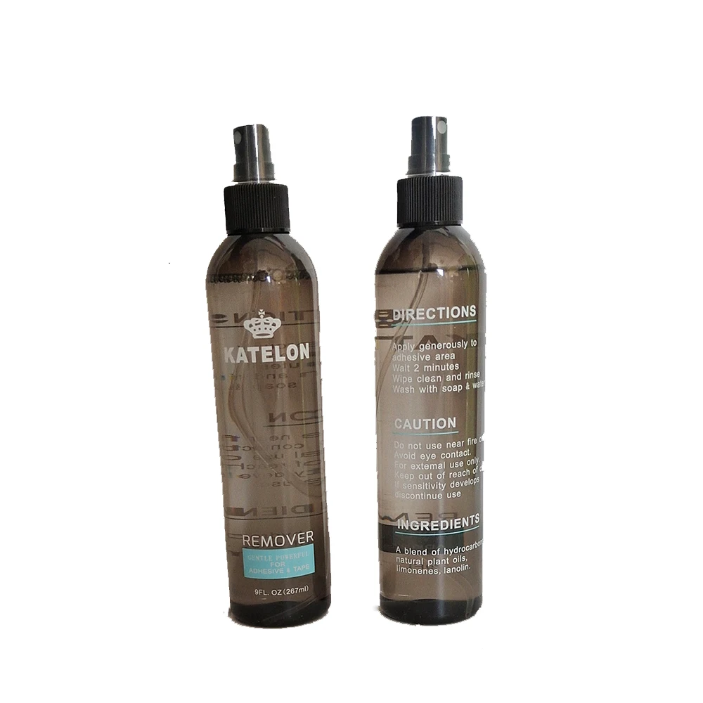 9 Oz 267 ml Katelon Remover do dwustronnej taśmy do włosów Klej samoprzylepny Klej do koronkowych peruk