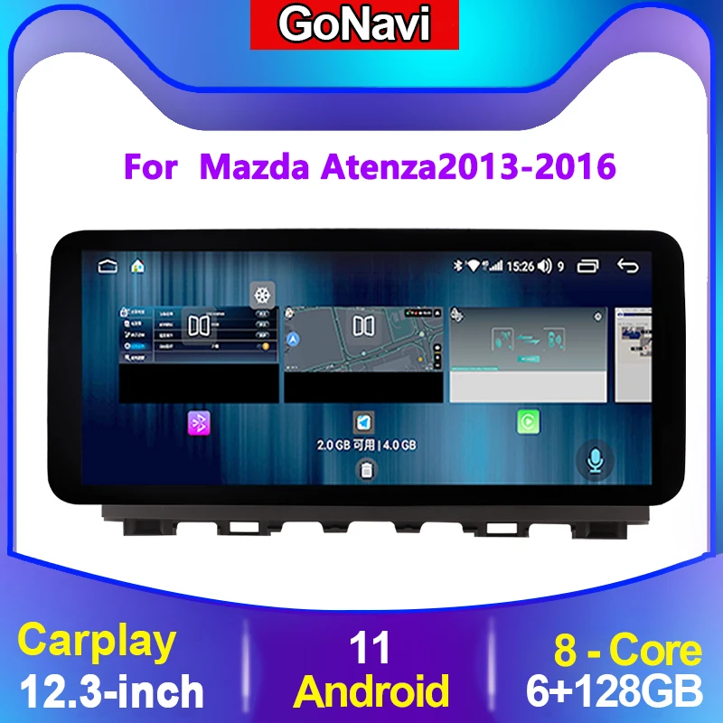 

GoNavi for Mazda Atenza Android Car Radio Stereo Receiver 2 Din Auto Central Multimedia Dvd Video Player Touch Screen Carplay 5G