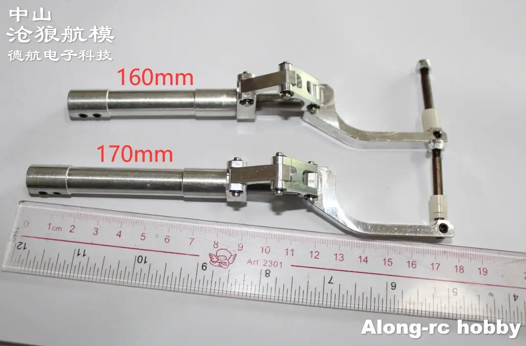 Train d'atterrissage rétractable à bascule à amortisseur principal, 1 paire, 205 215 225 235mm avec roues de 76mm pour modèles d'avion P51 RC 5-9kg