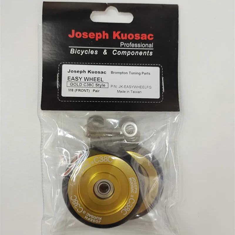 Joseph kousac easy wheel C38C hollow 60mm booster wheel for brompton bike gold silver red black