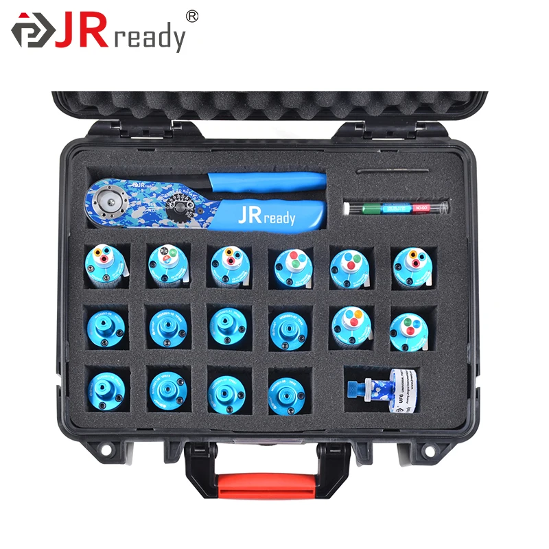 JRready Crimping Tool Kit for Solid Contacts 12 16 20 With Positioner for Electrical Connector and Wiring Systems Repair JST2524