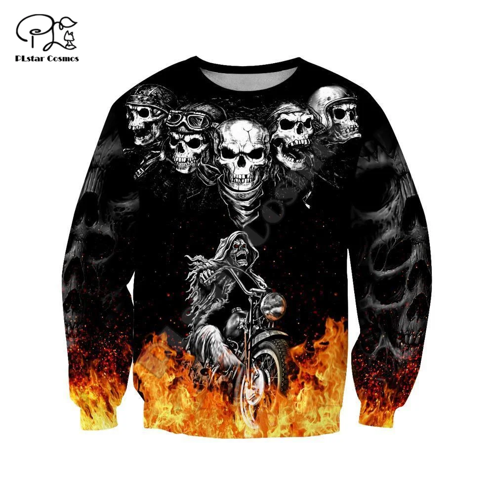 PLstar Cosmos Helloween Geist Gothic Schädel Reaper Satan Teufel NewFashion Trainingsanzug 3DPrint Männer/Frauen Harajuku Lustige Hoodies N16