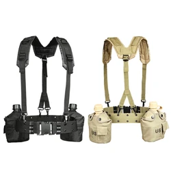 Outdoor 1000D tactical belt for men military Combat Belt H-shaped Padded Soft Adjustable Belt sling shoulder strapY belt