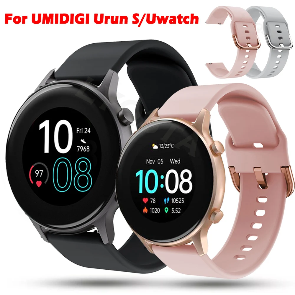 Cinturino di ricambio intelligente per UMIDIGI Uwatch 3S 2S 2 5 cinturino in Silicone Smartwatch cinturino da polso per cinturino UMIDIGI Urun S