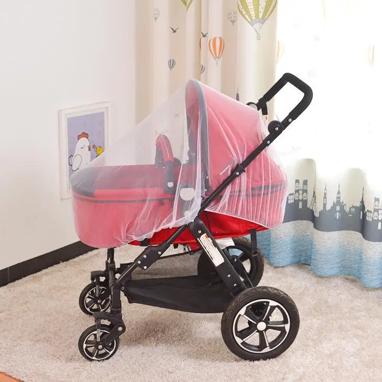 Summer Mosquito Net Baby Stroller Pushchair Mosquito Insect Shield Net Safe Infants Protection Mesh Stroller Accessories 150cm