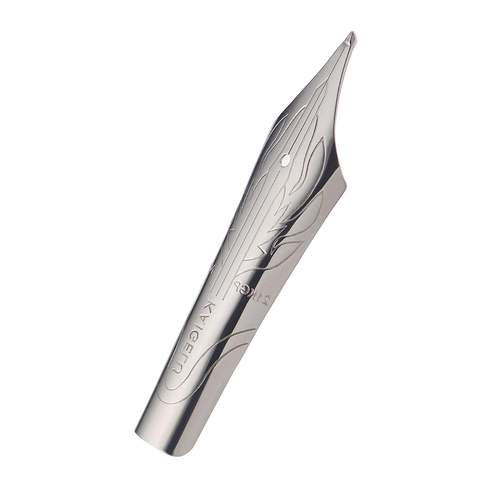 2PCS Kaigelu Fountain Pen Nib Long Knife Grinding Nib and Feed Flame/Rhombus Mark for Jinhao 100 450 Yongsheng 699 Majohn T1 C1