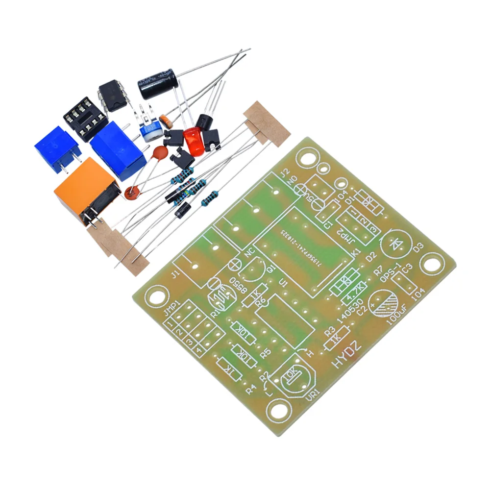 Multi-function light-controlled intelligent switch with light induction/brightness induction, student DIY electronic experiment