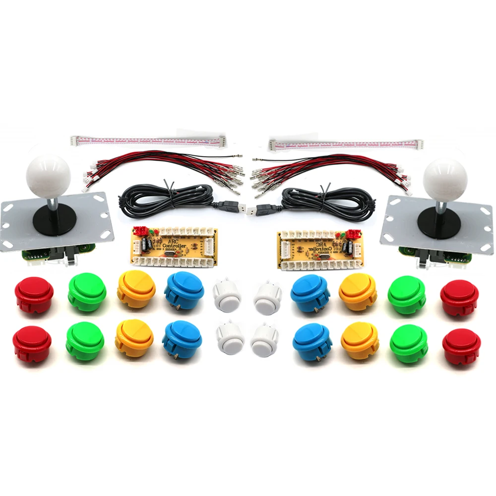 2 Player Arcade Joystick Kit for PC Raspberry Pi